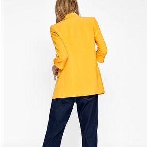 Zara Long Blazer - Yellow